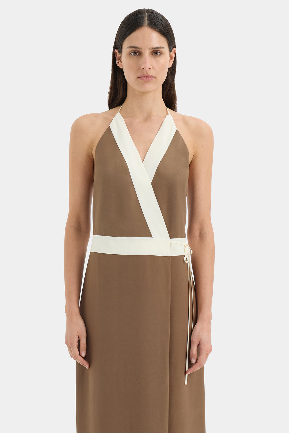 Almara Wrap Halter Dress