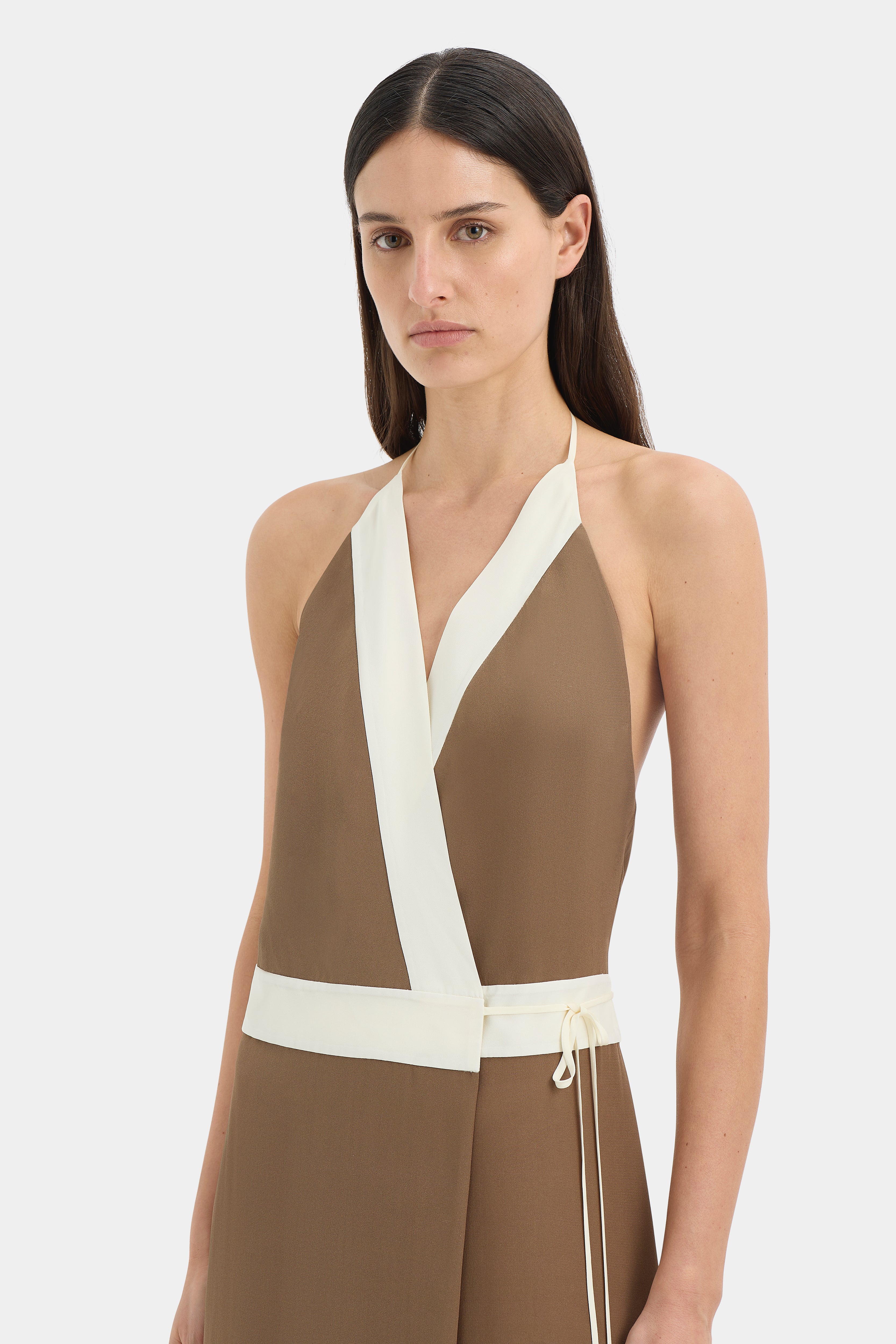 Almara Wrap Halter Dress