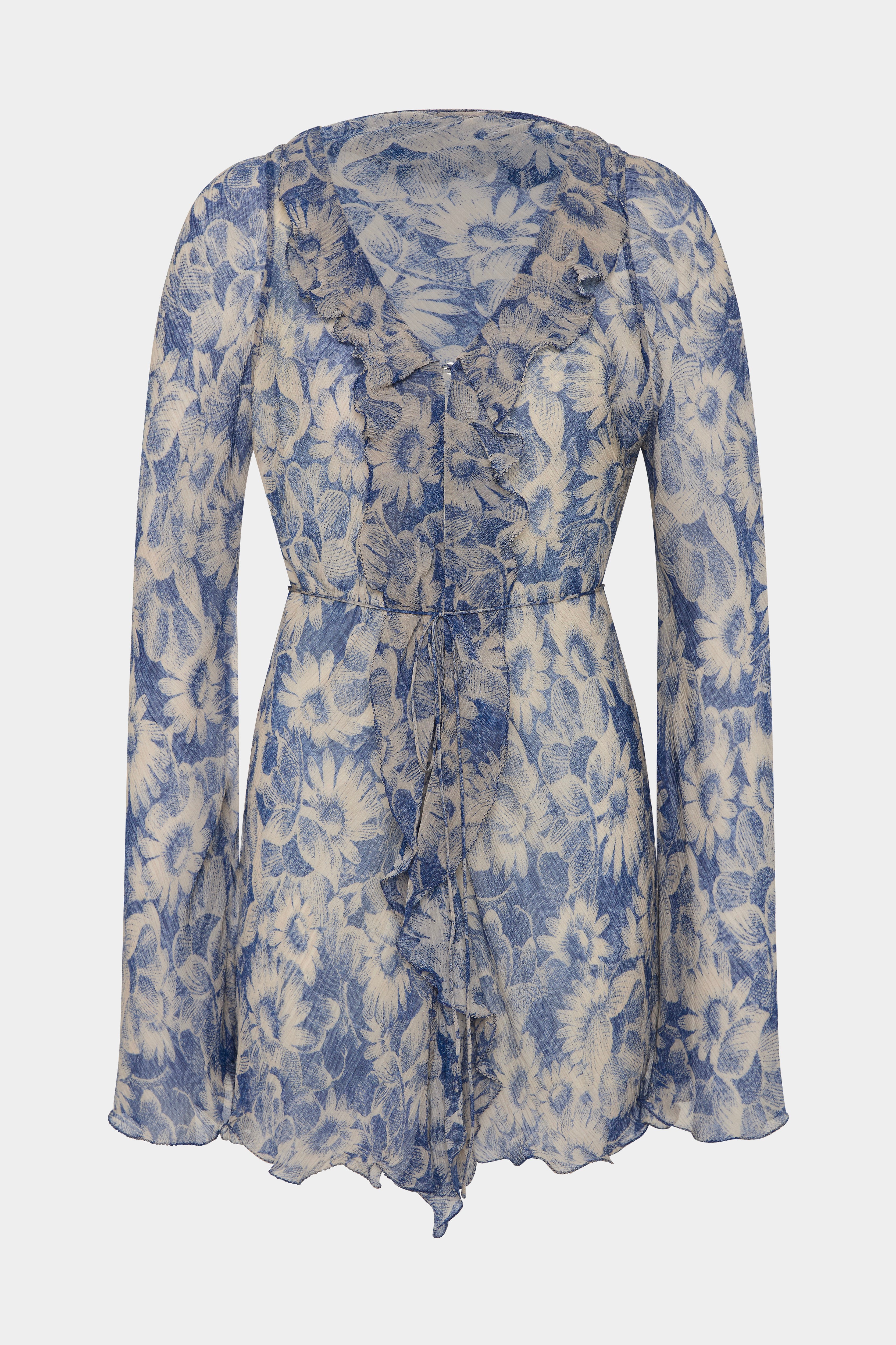 Lilia Ruffle Long Sleeve Mini Dress