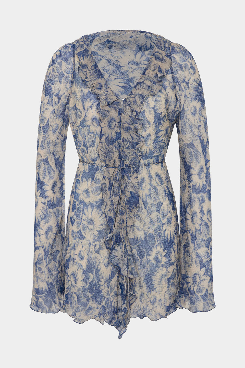 Lilia Ruffle Long Sleeve Mini Dress