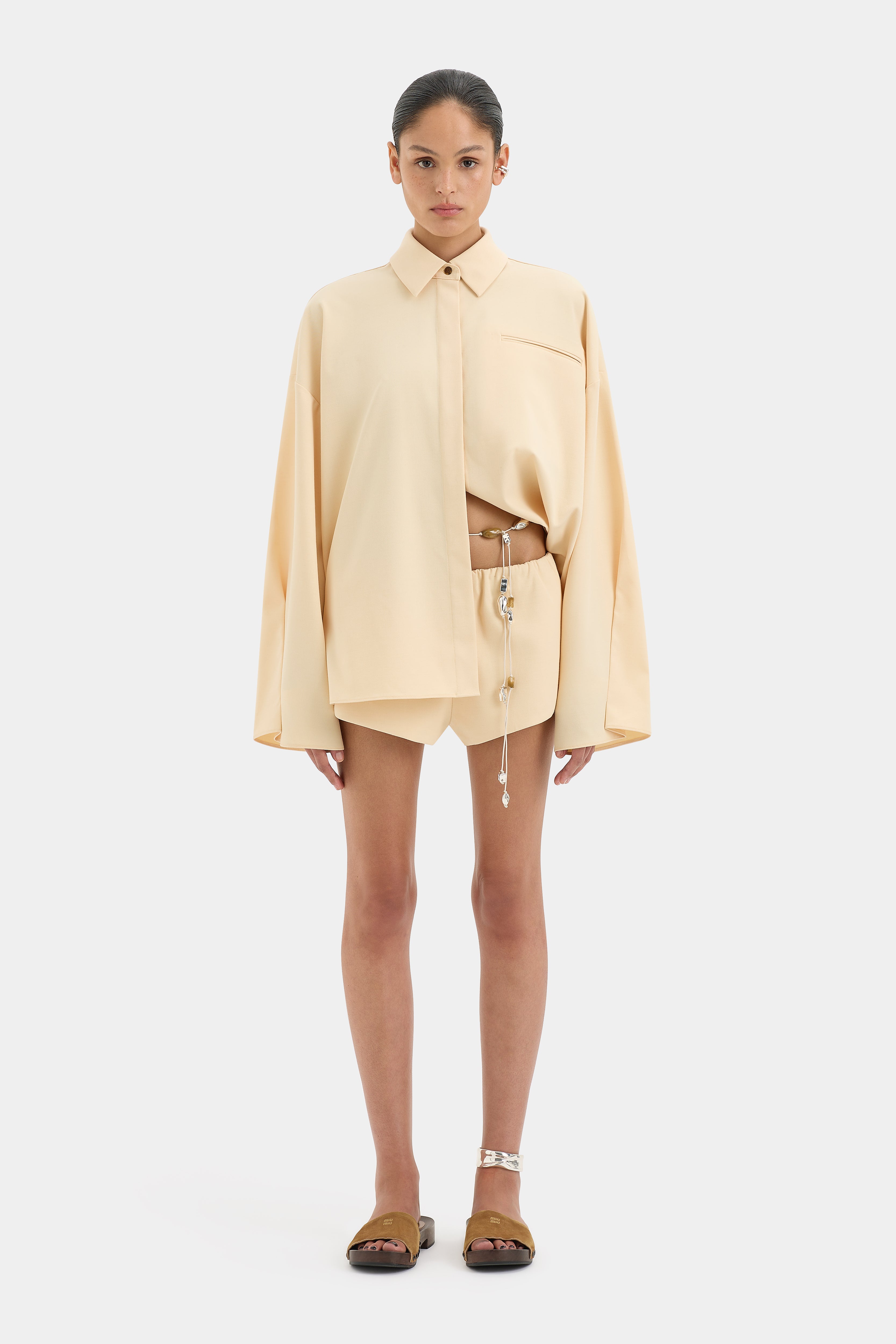 Sabina Gathered Mini Short