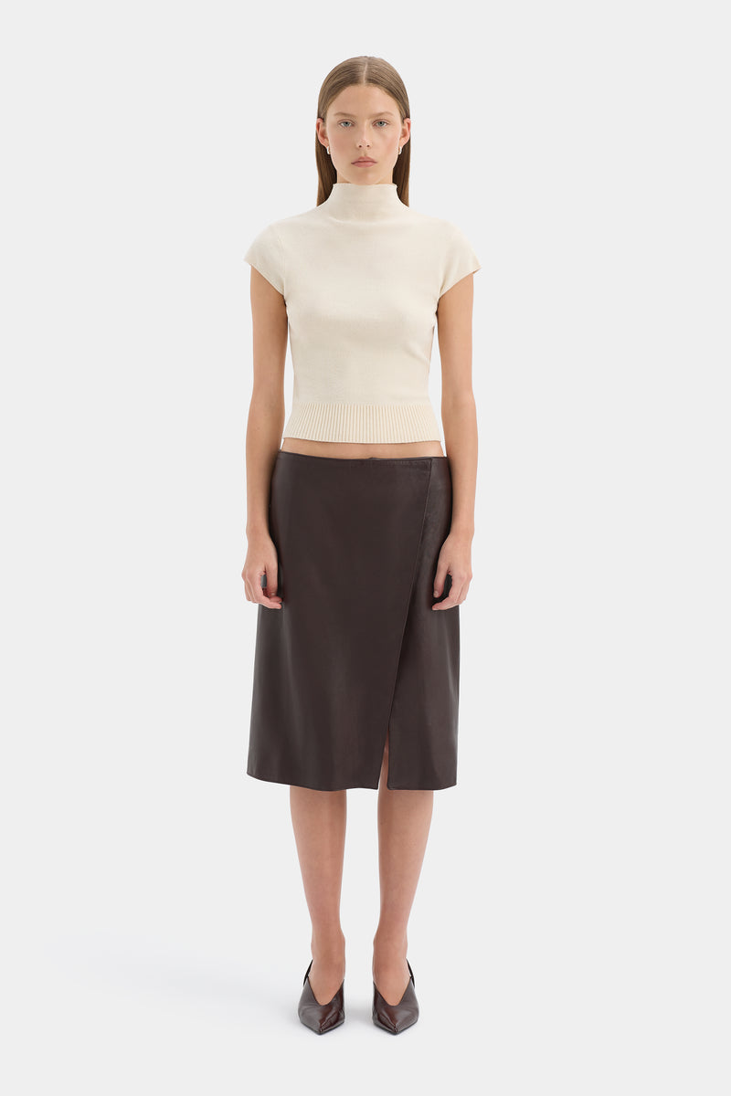 Tomi Wrap Midi Skirt