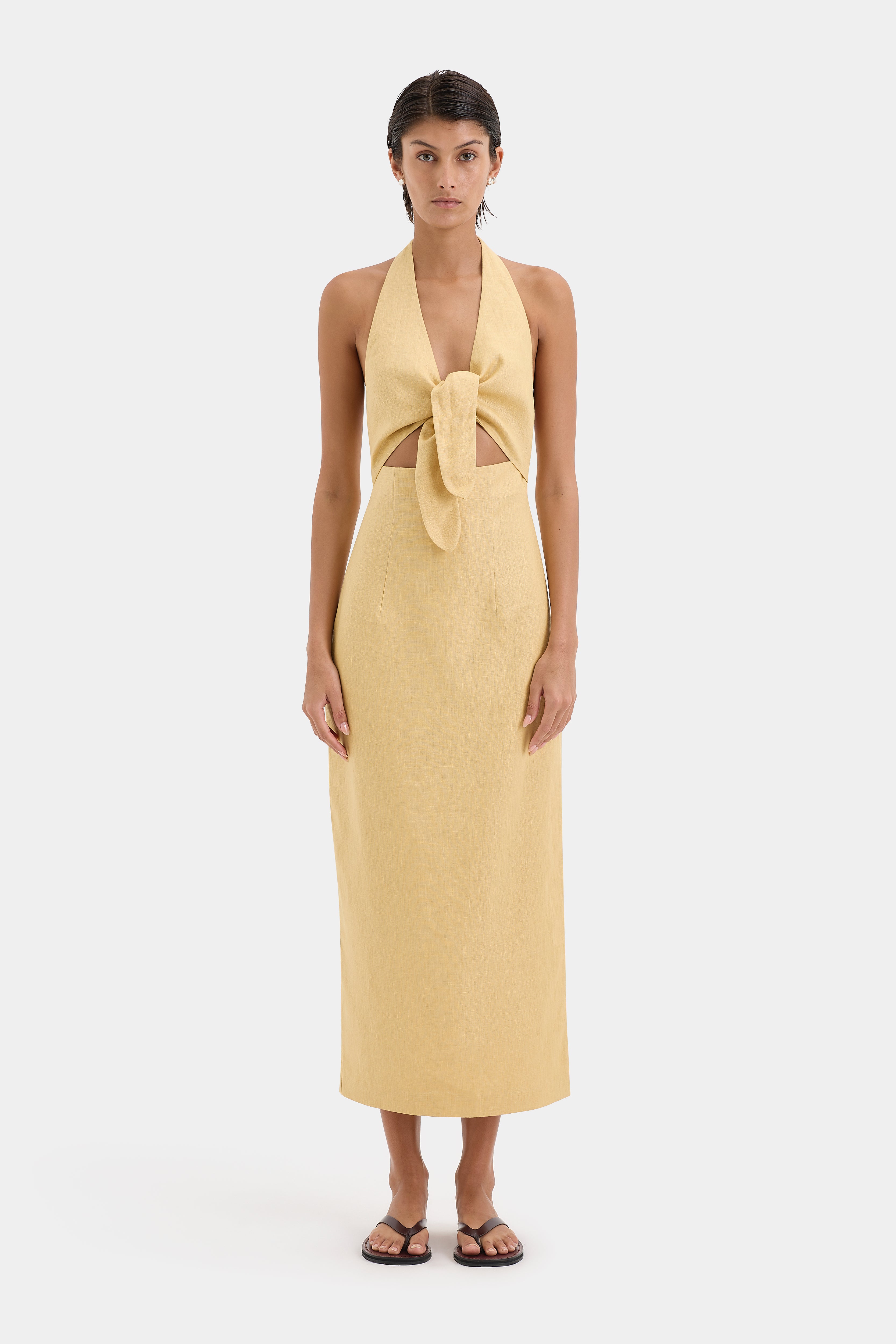 Carlotta Tie Midi Dress