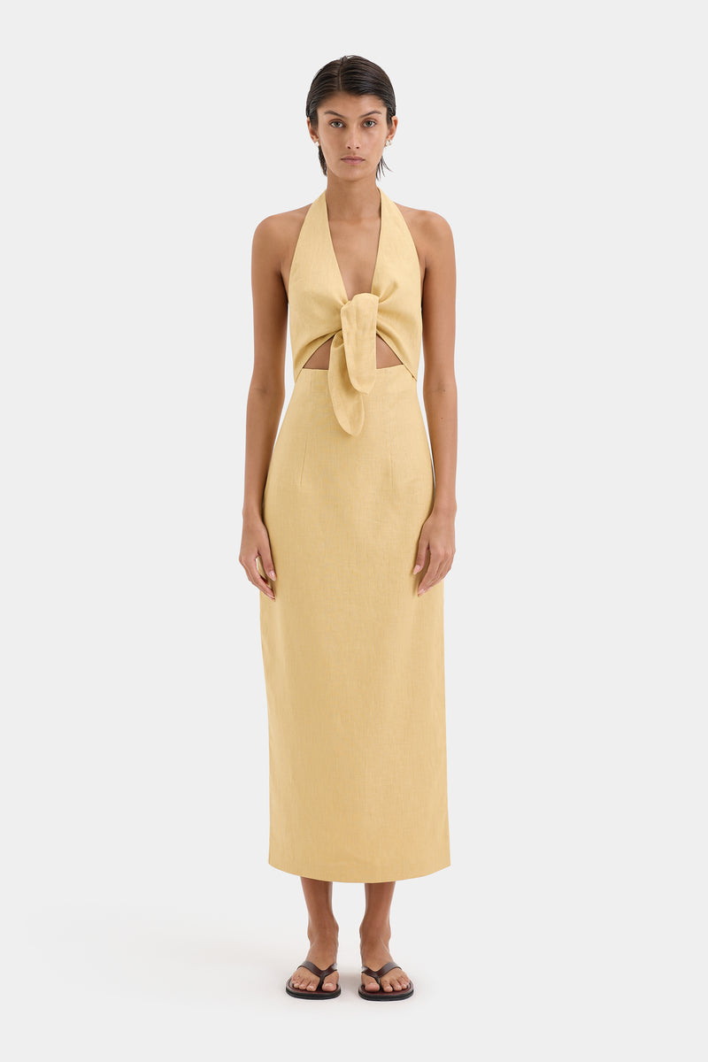 Carlotta Tie Midi Dress