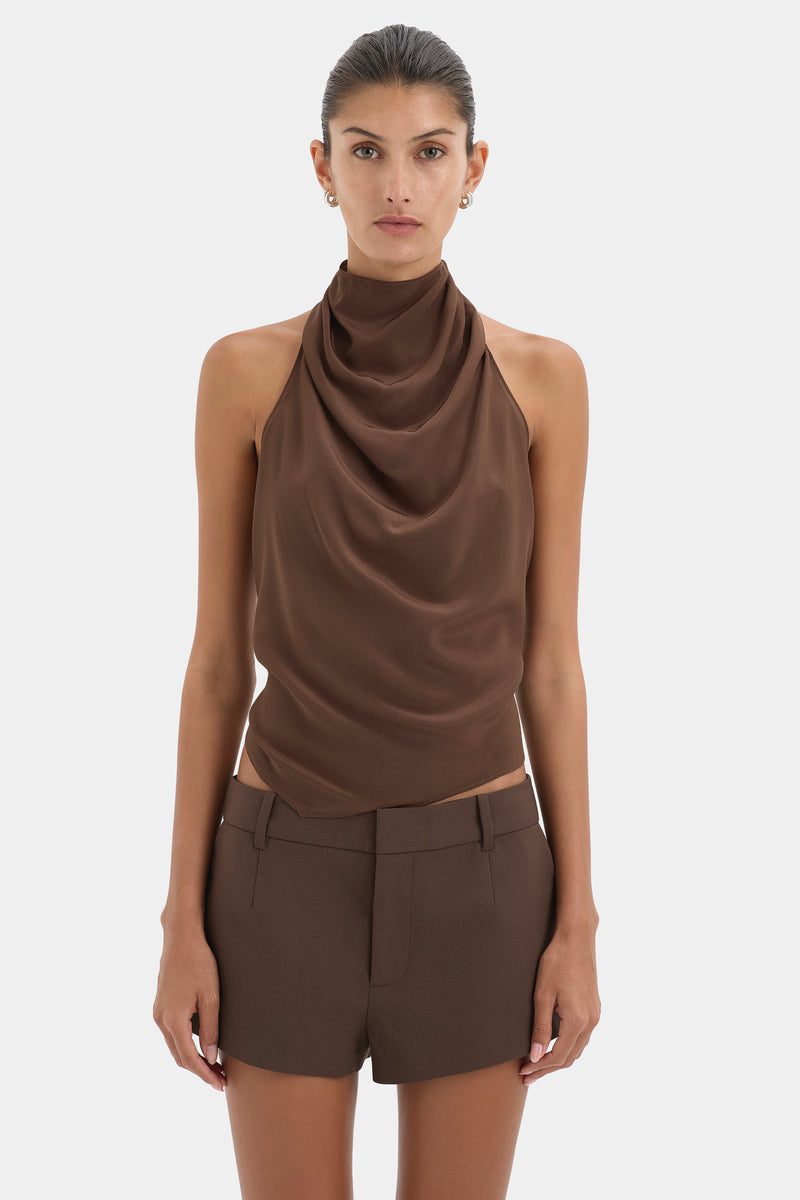 Rioja Halter Scarf Top