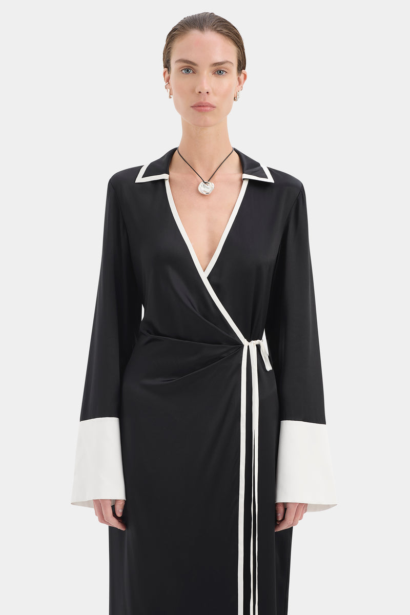 Yasmine Wrap Shirt Dress