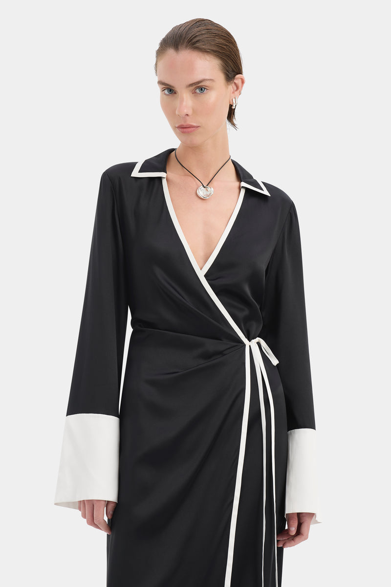 Yasmine Wrap Shirt Dress