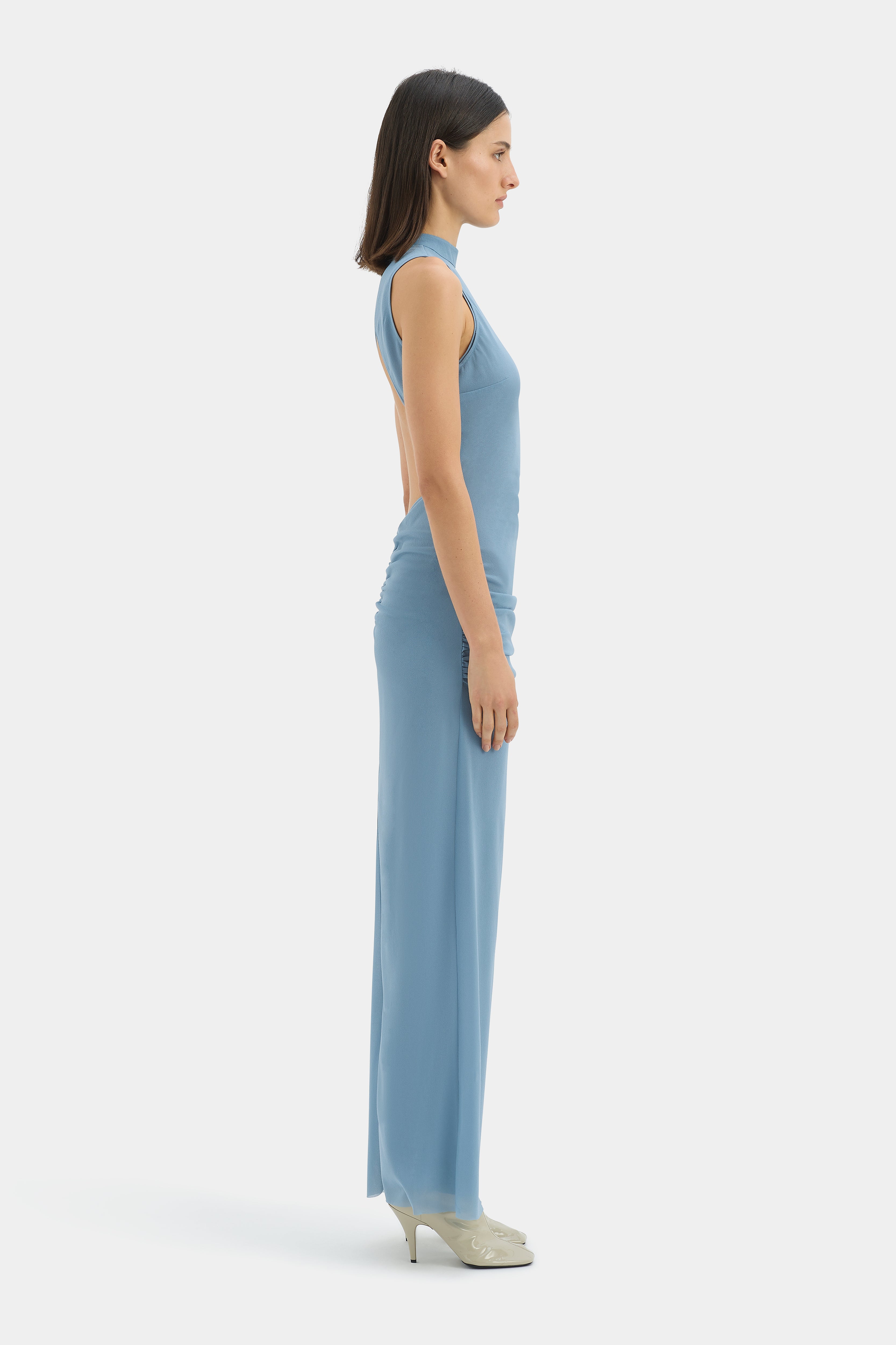 Ruby Open Back Gown