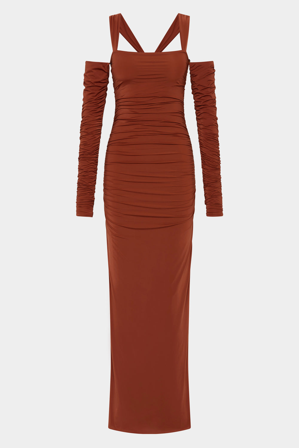 Rosseli Gathered Midi Dress