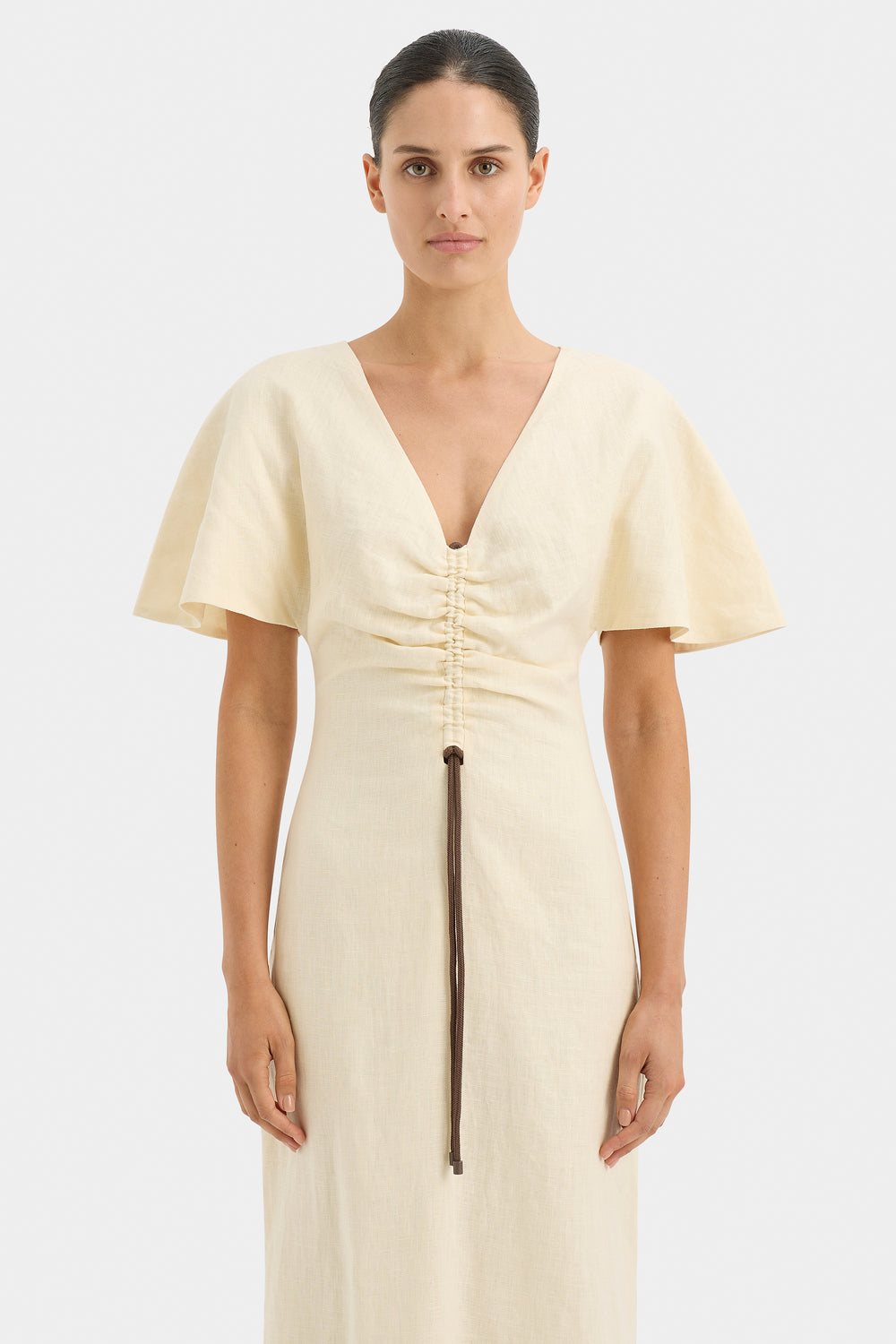 Josefina Corded V Neck Dress