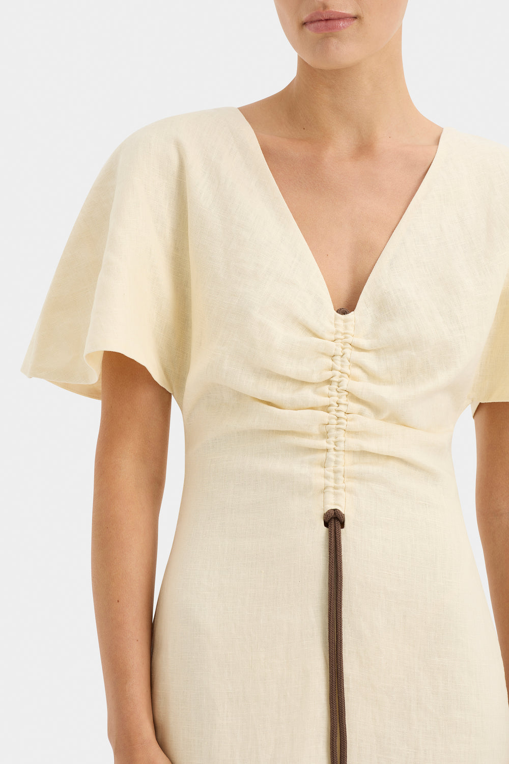 Josefina Corded V Neck Dress