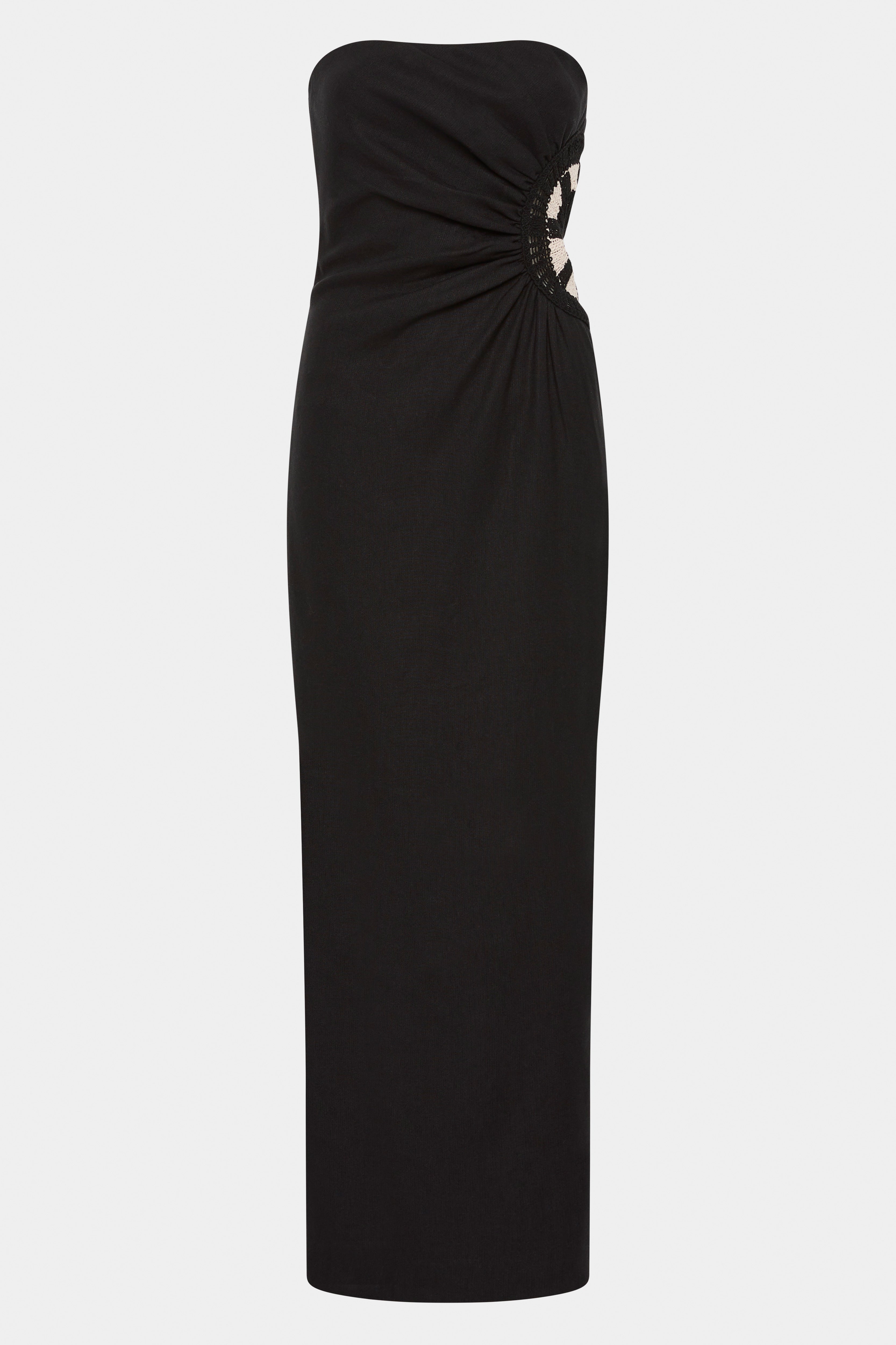 Dorian Strapless Midi Dress