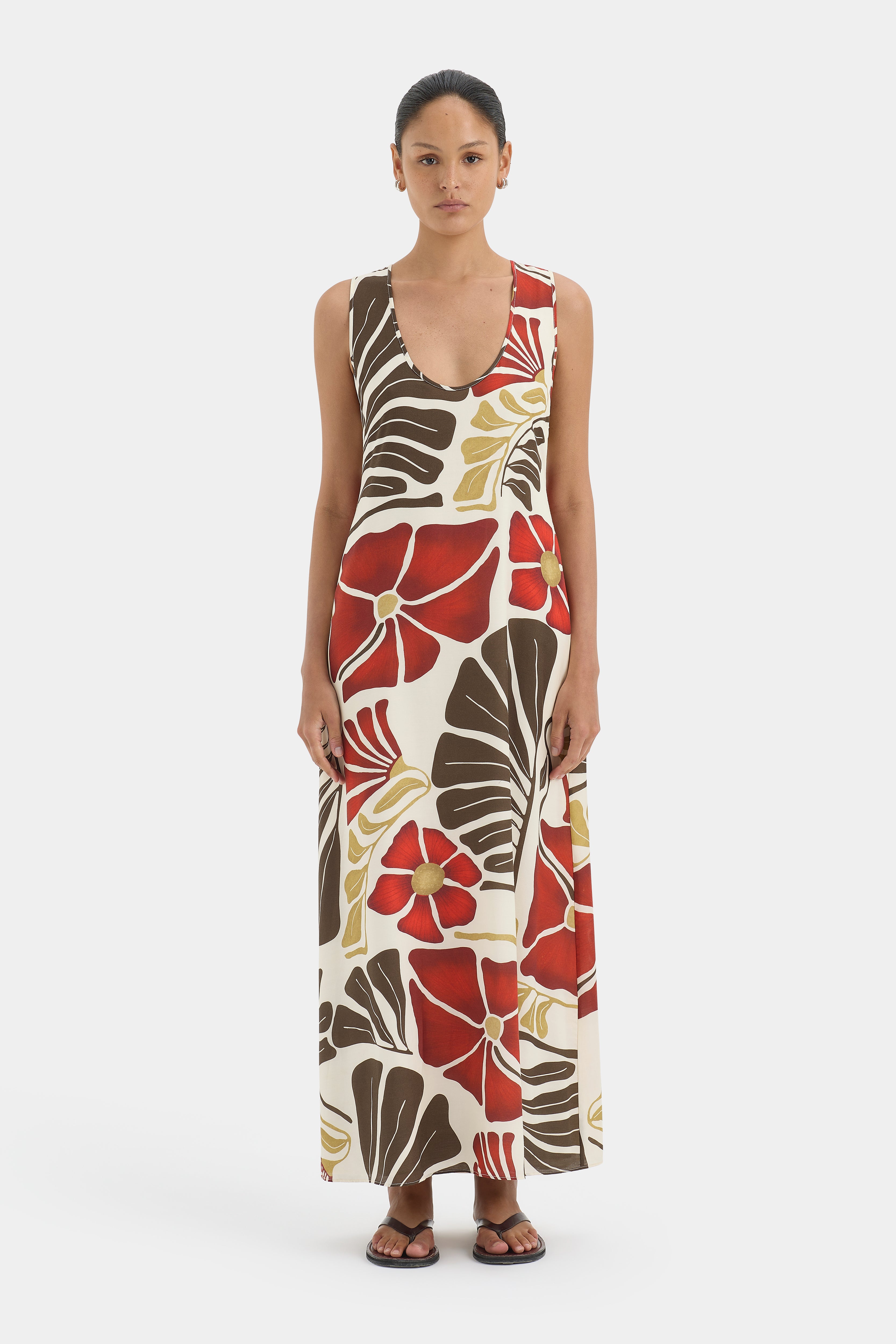 Julietta Scoop Neck Maxi Dress