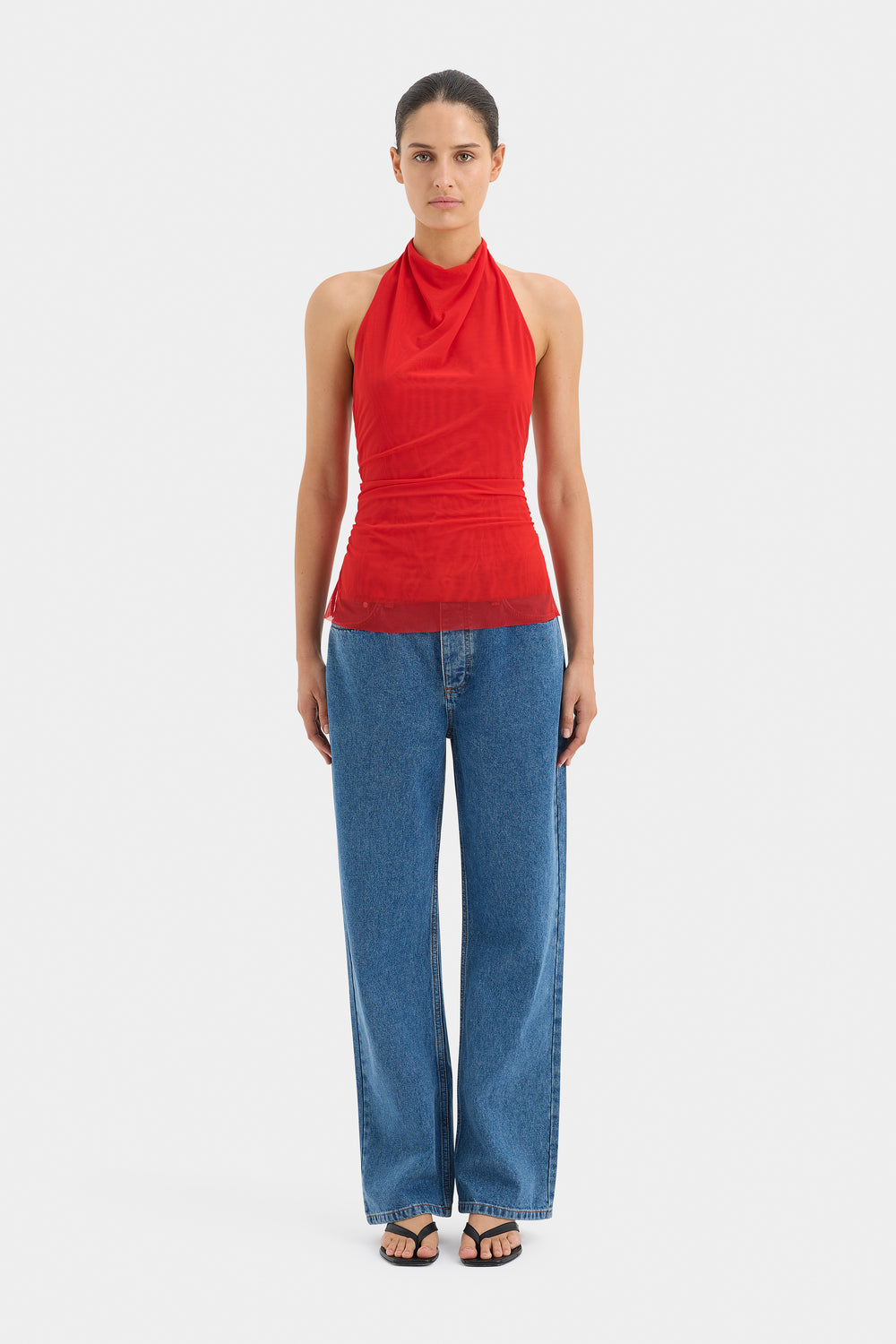 Jacques Mesh Halter Top