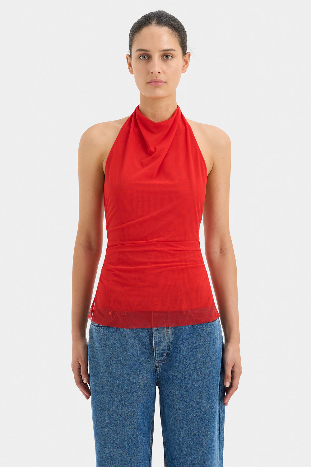 Jacques Mesh Halter Top
