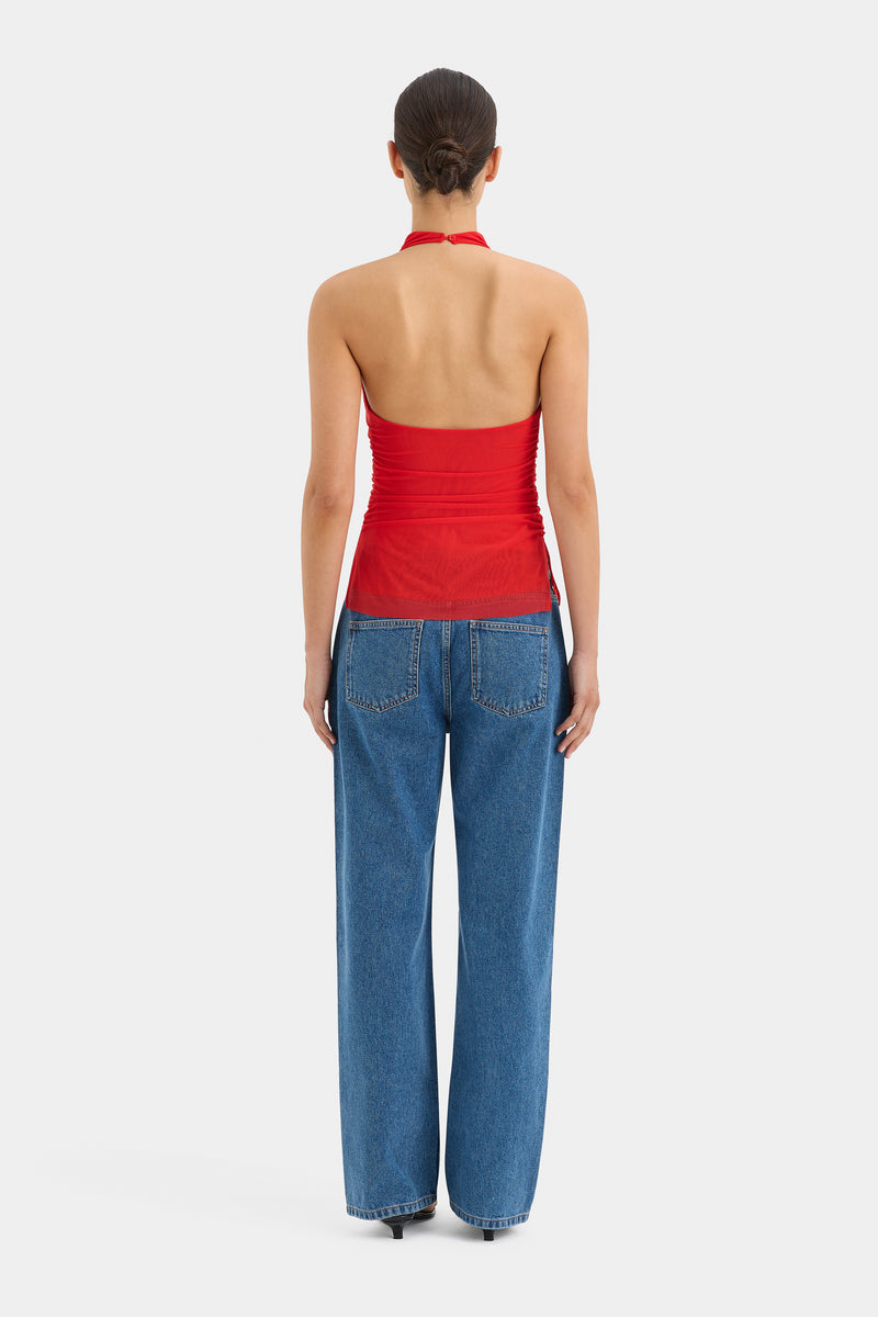 Jacques Mesh Halter Top