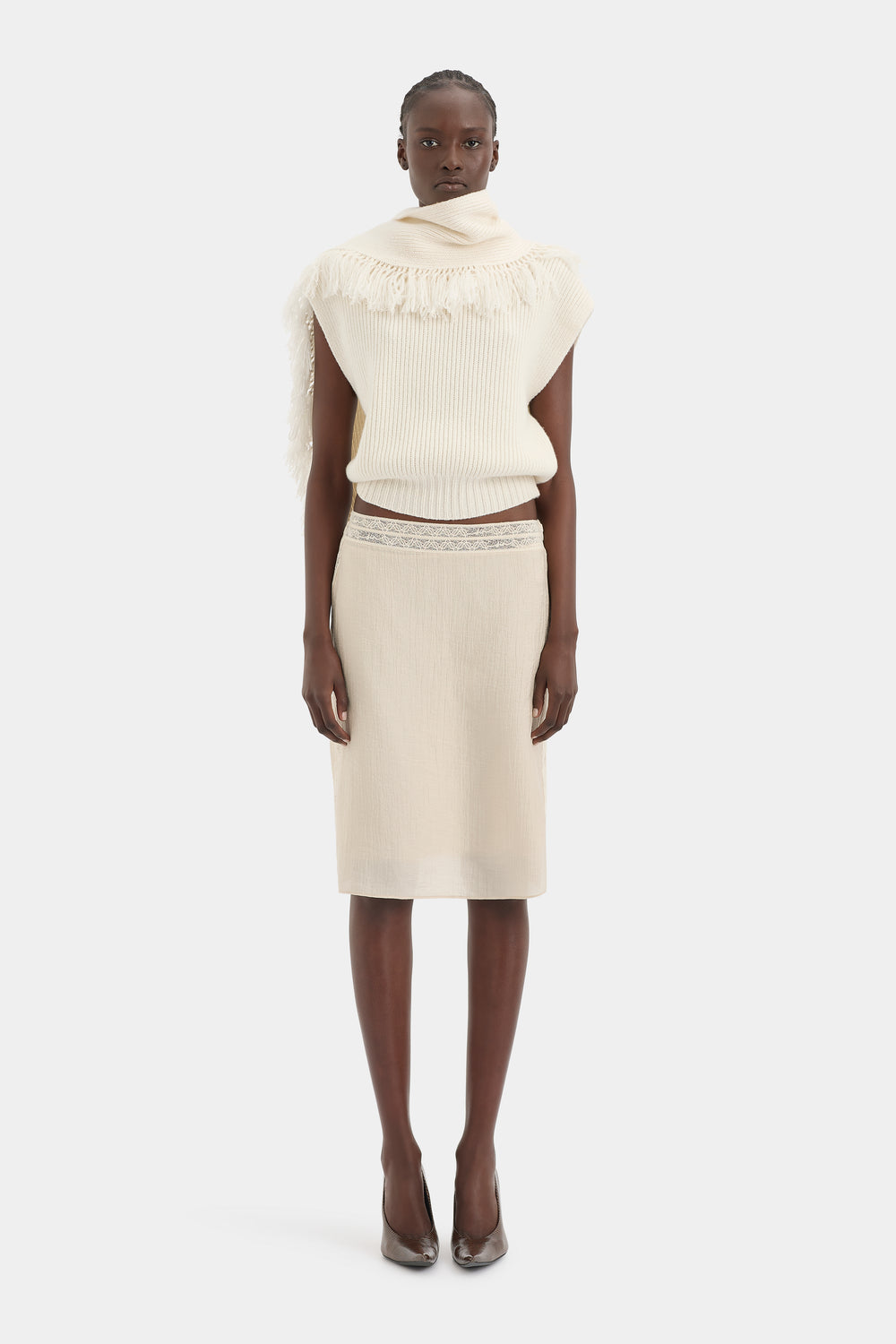 Livae Knitted Scarf Top