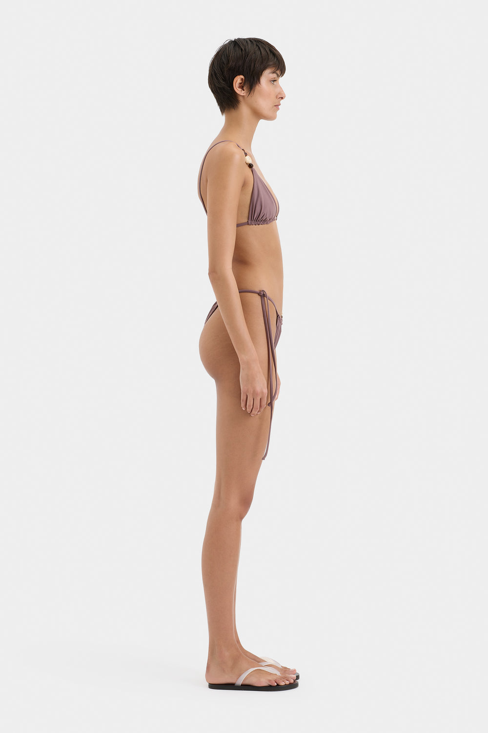 Jeanne Beaded String Triangle Top