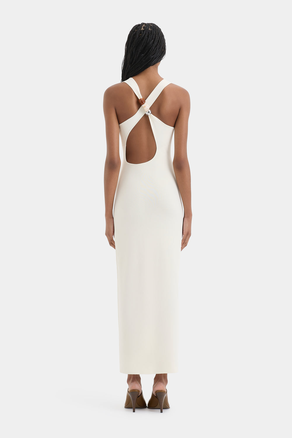 Sabah Cross Back Midi Dress