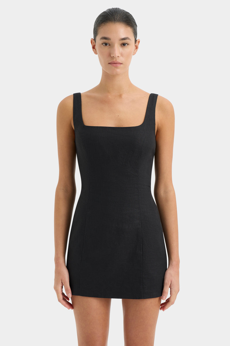 Iris Tie Mini Dress