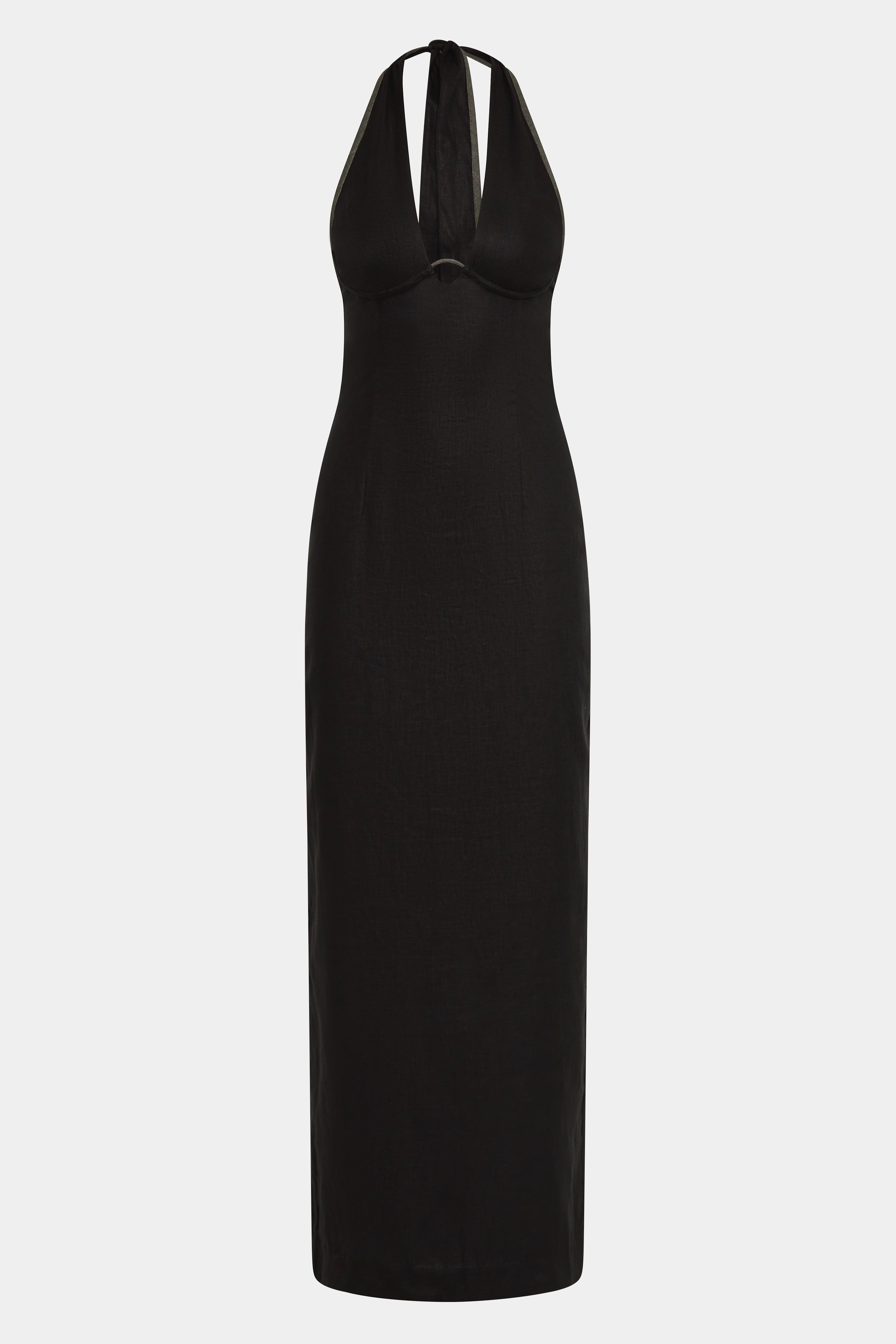 Violet Halter Midi Dress