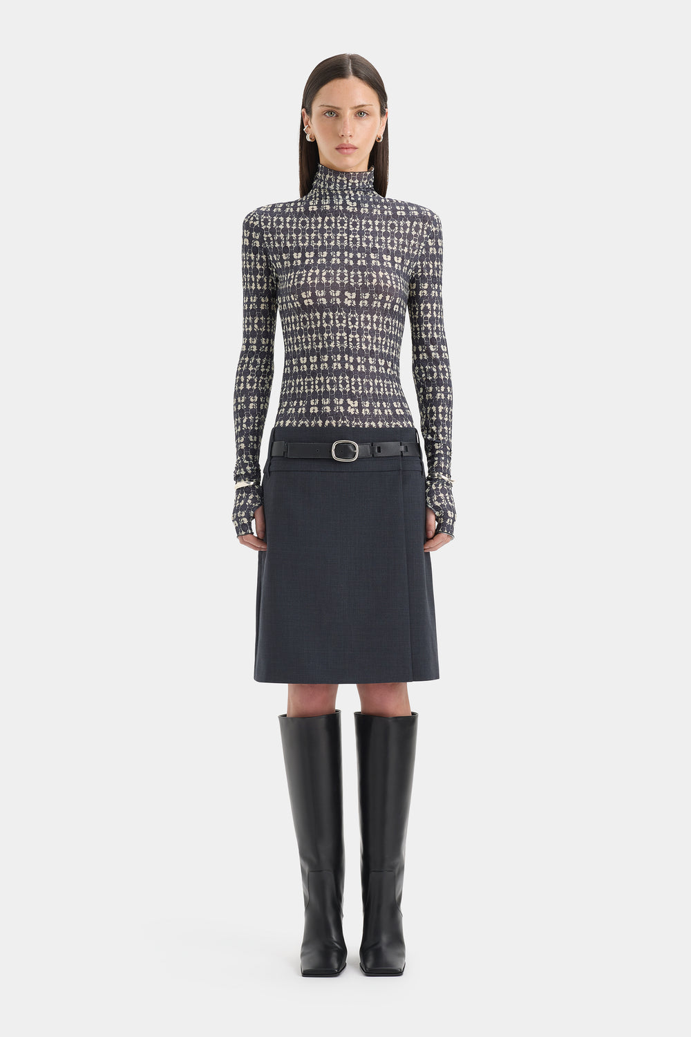 Mathias Tailored Midi Skirt
