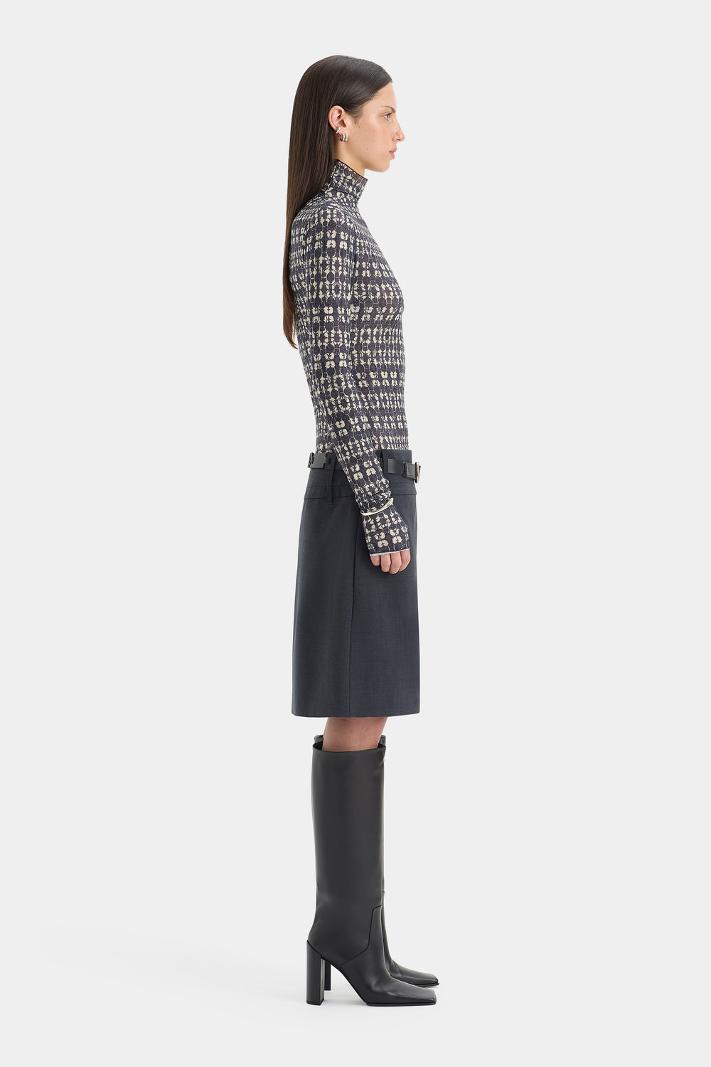 Mathias Tailored Midi Skirt