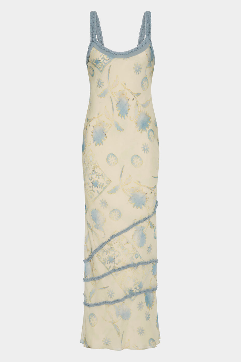 Cecile Ruffle Slip Dress