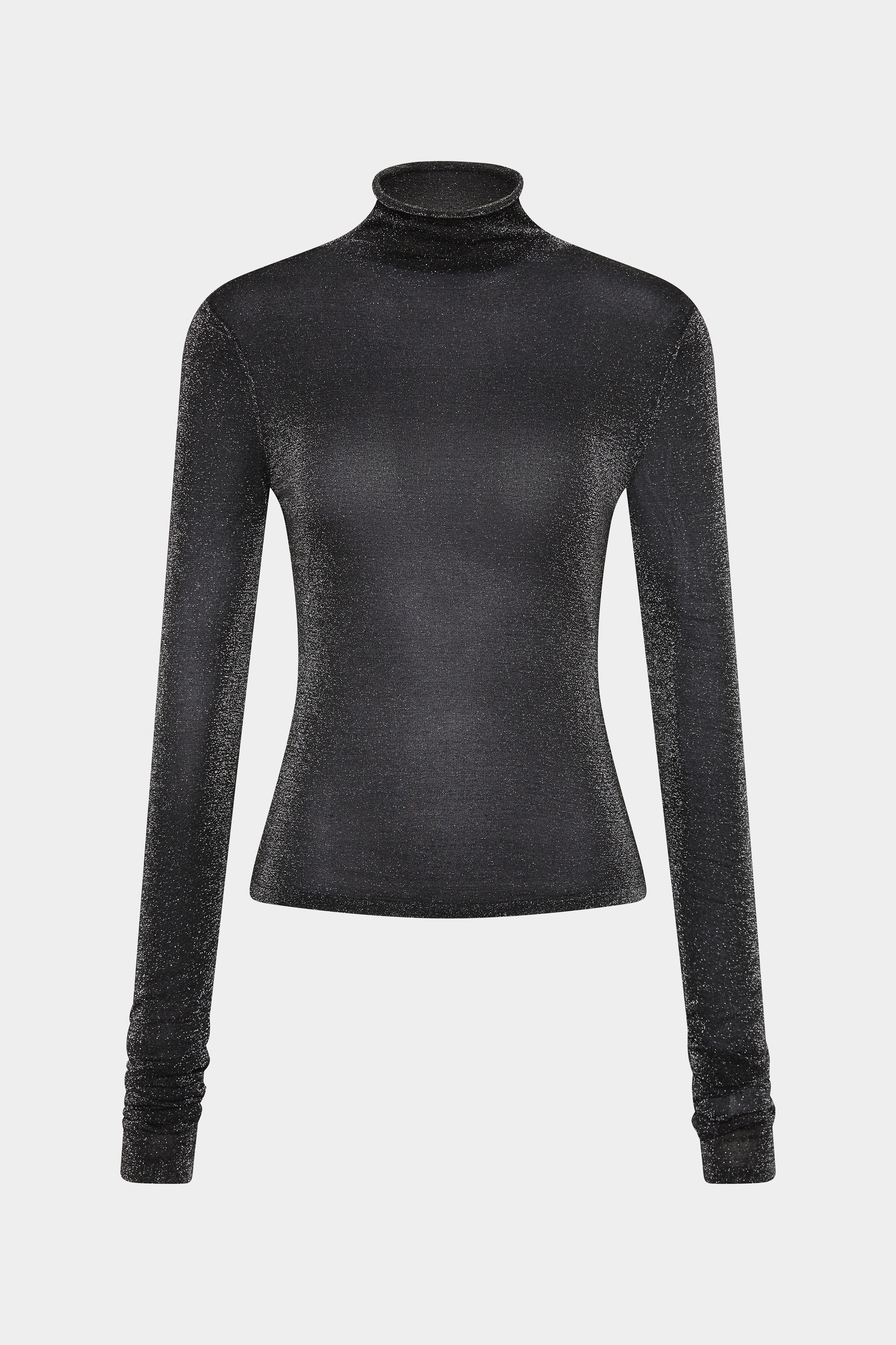 Chiano Metallic Knit Long Sleeve Top
