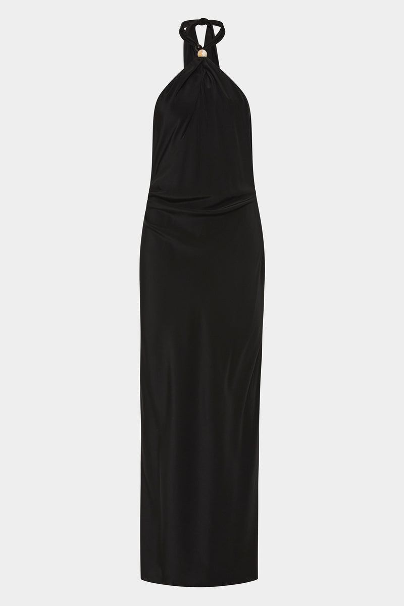 Rioja Halter Scarf Maxi Dress
