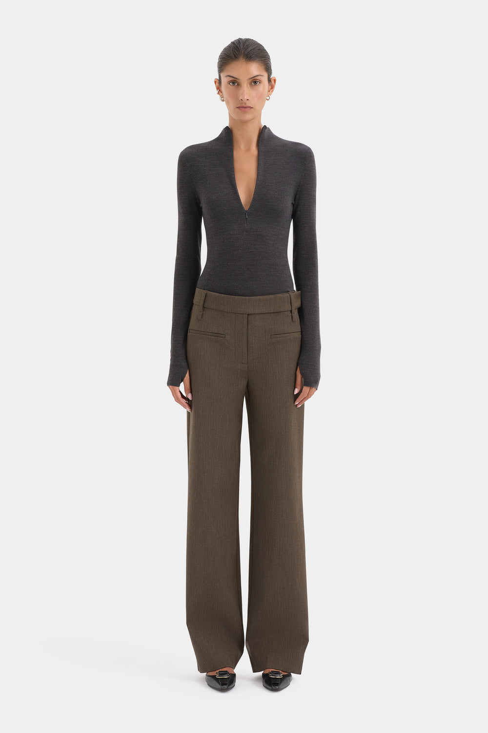 Mikkel Zip Long Sleeve Top