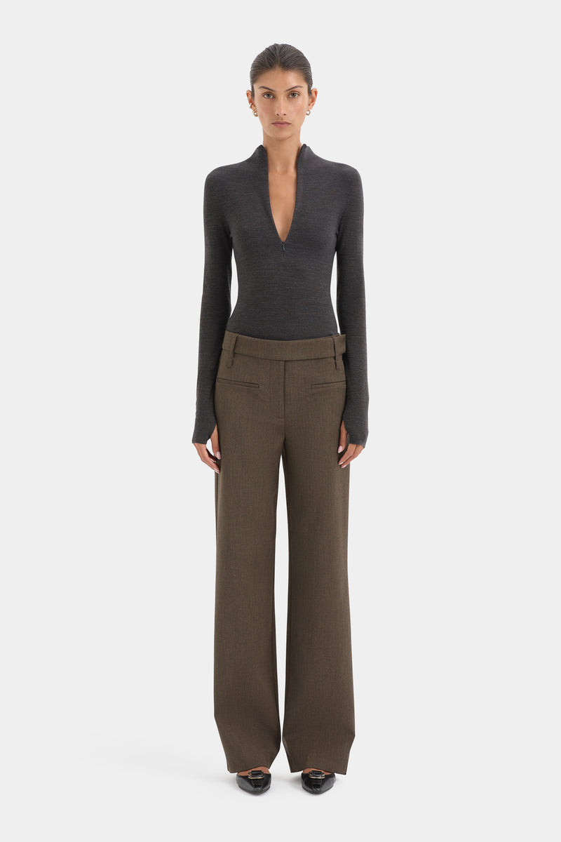 Mikkel Zip Long Sleeve Top