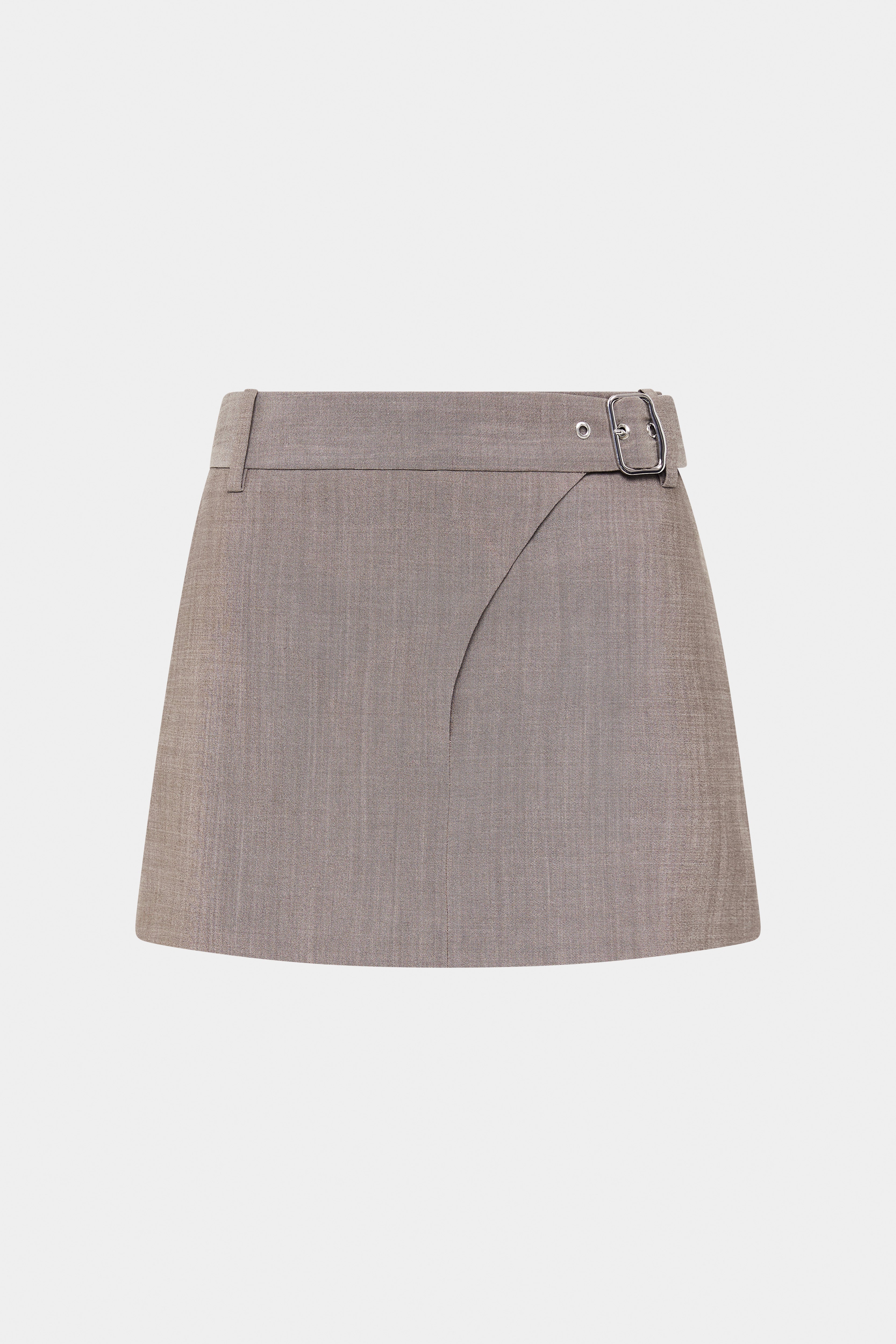 Leonardo Belted Mini Skirt