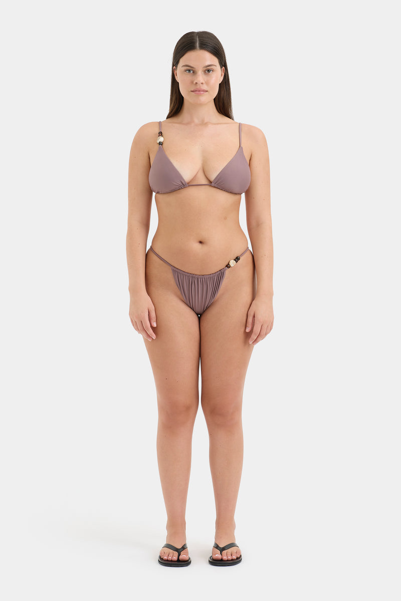 Jeanne Beaded String Triangle Top