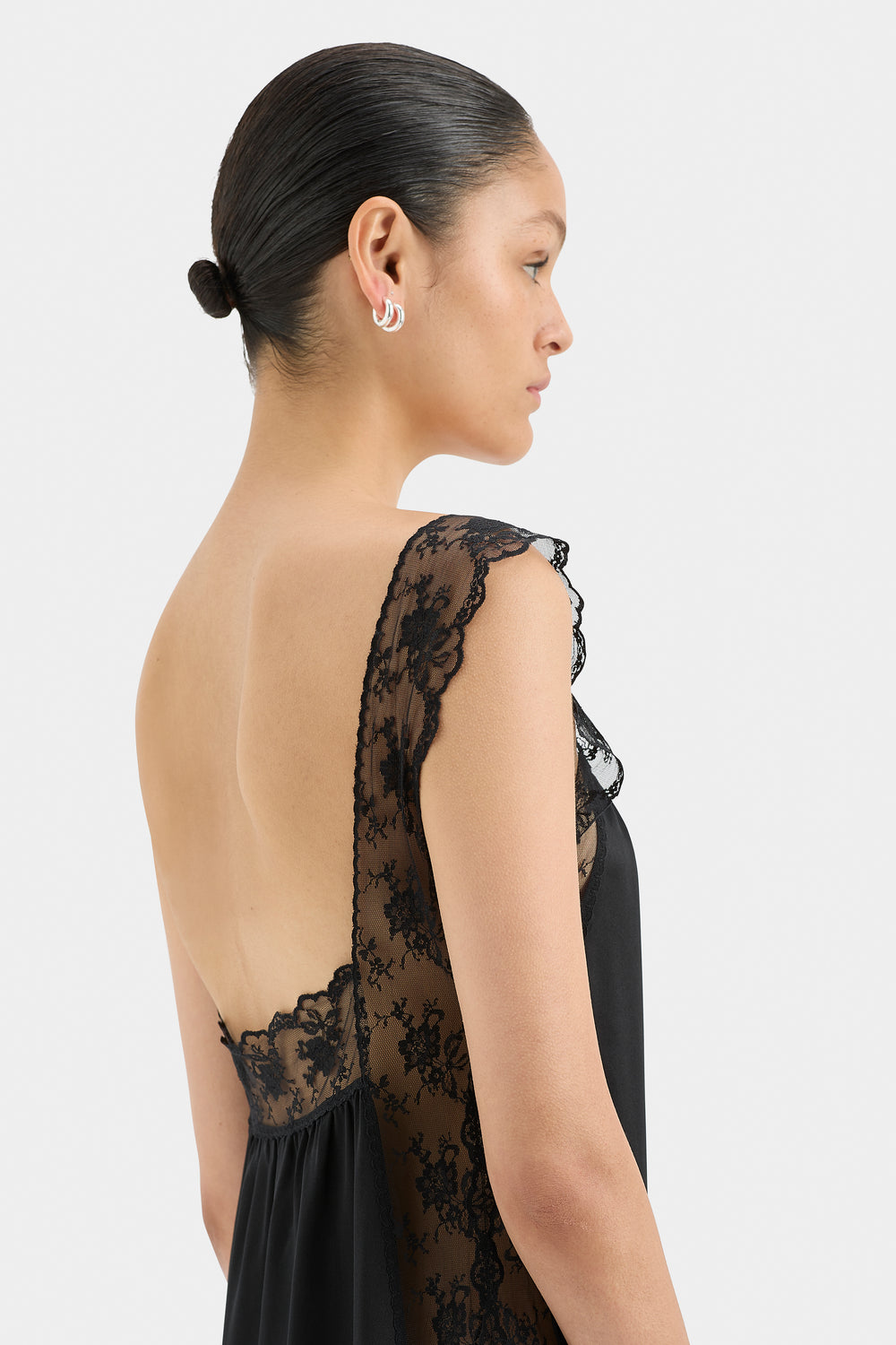 Aries Square Neck Lace Slip