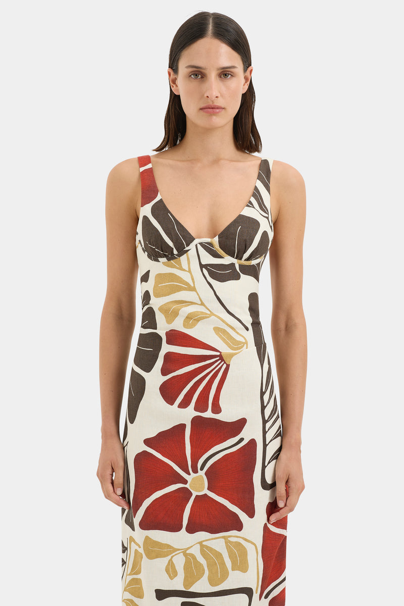 Julietta Balconette Midi Dress