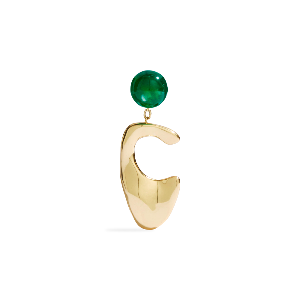Frankie Green Abstract Earring
