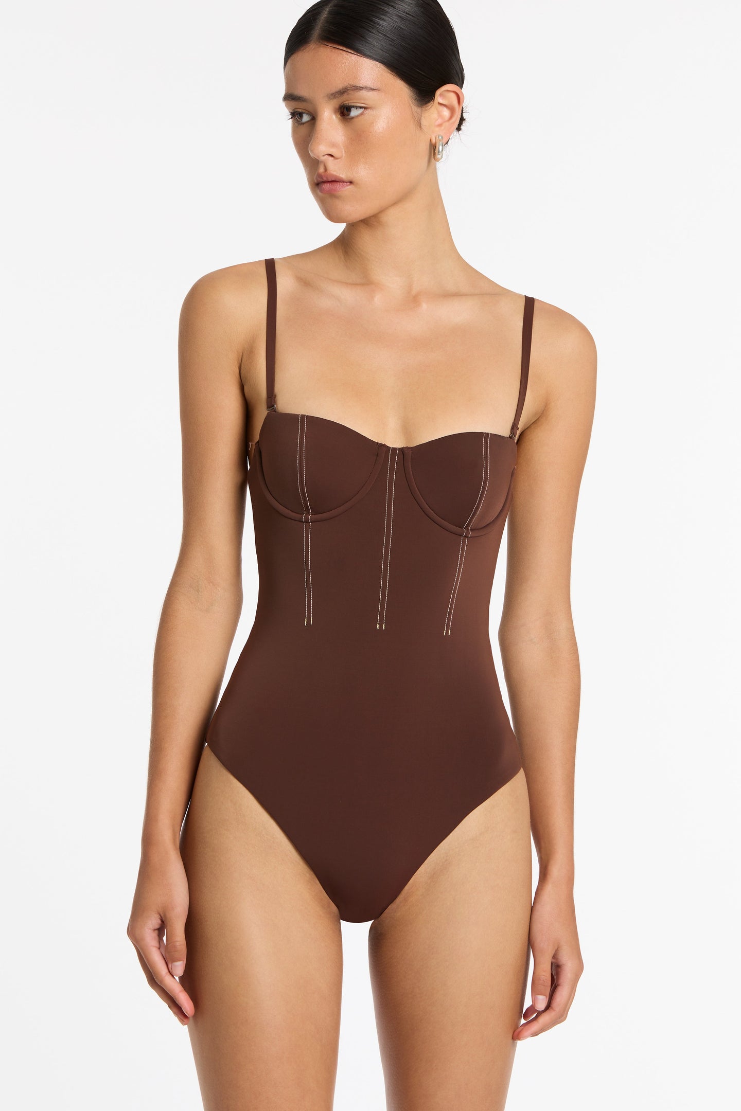SIR the label Gio Corset One Piece CHOCOLATE