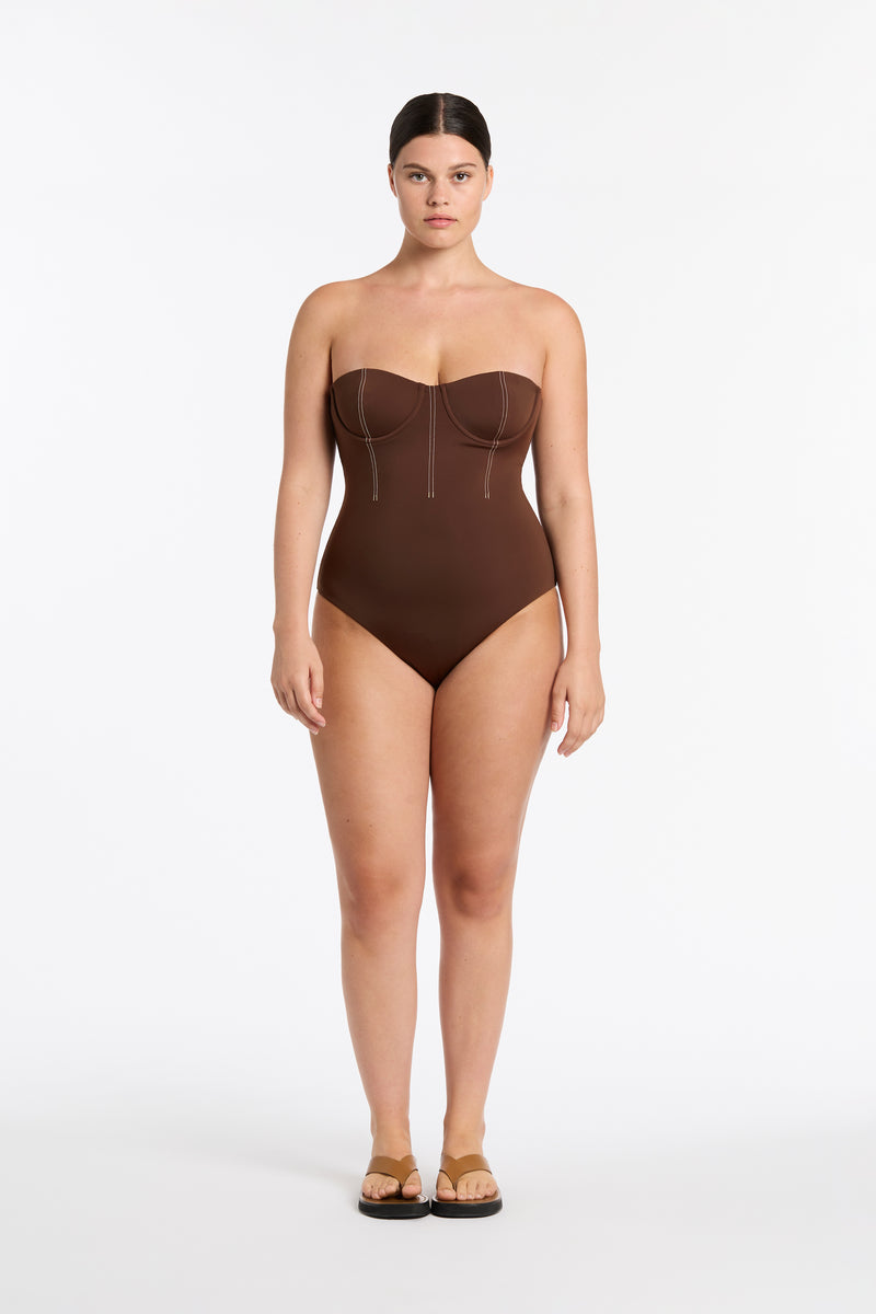 SIR the label Gio Corset One Piece CHOCOLATE