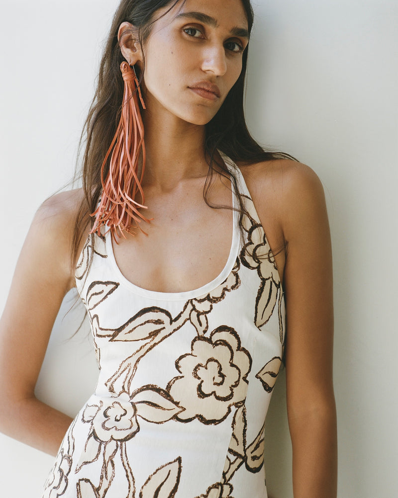 Elodie Halter Midi Dress