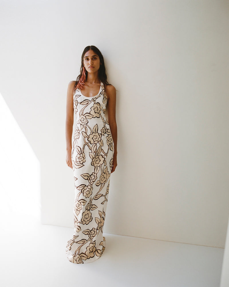 Elodie Halter Midi Dress