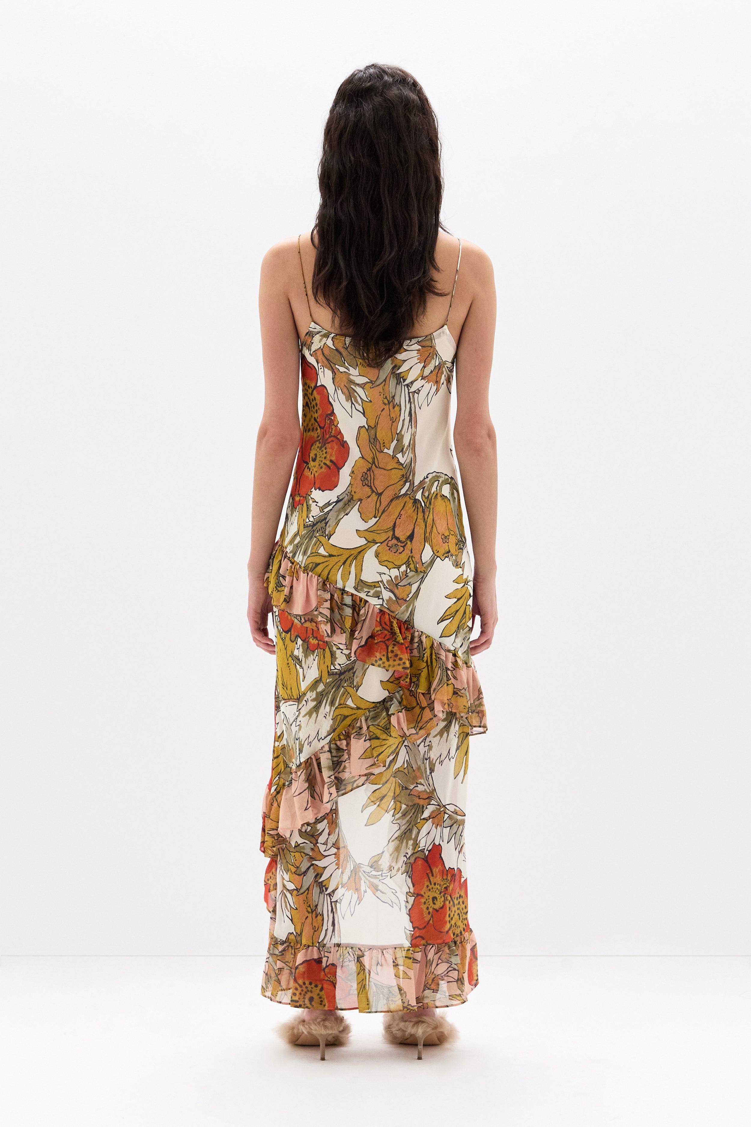 Estella Ruffle Maxi Dress