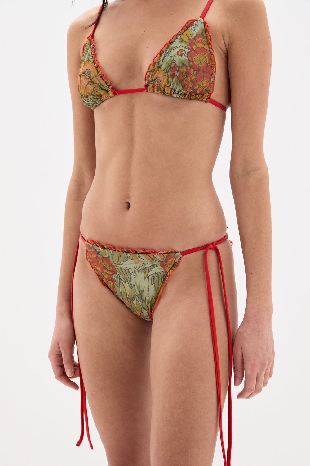 Eliana Ruffled String Brief