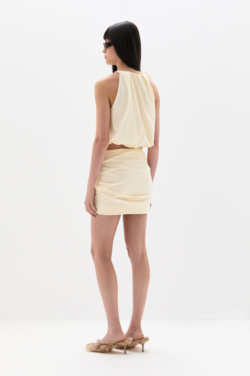 Arla Gathered Mini Skirt