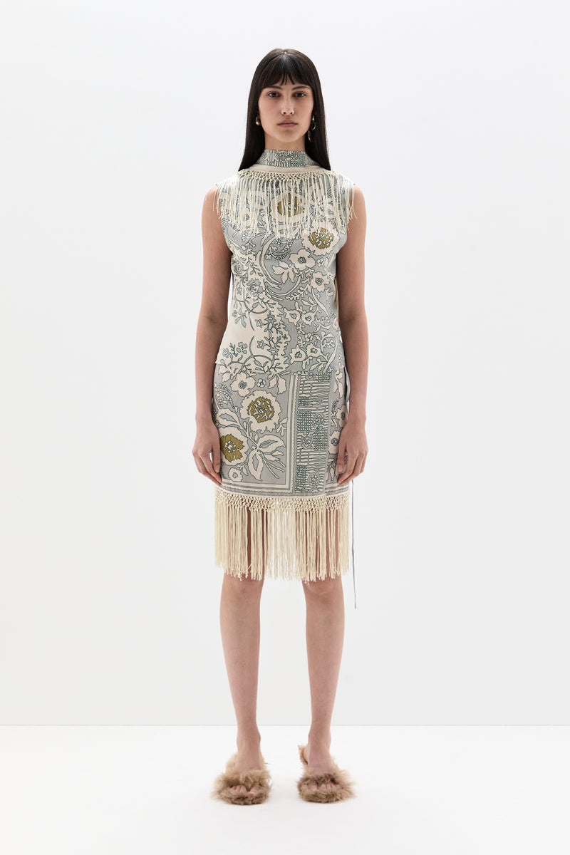 Lula Fringe Wrap Mini Skirt