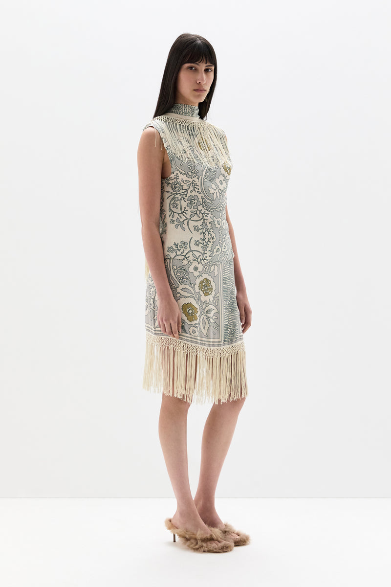 Lula Fringe Wrap Mini Skirt