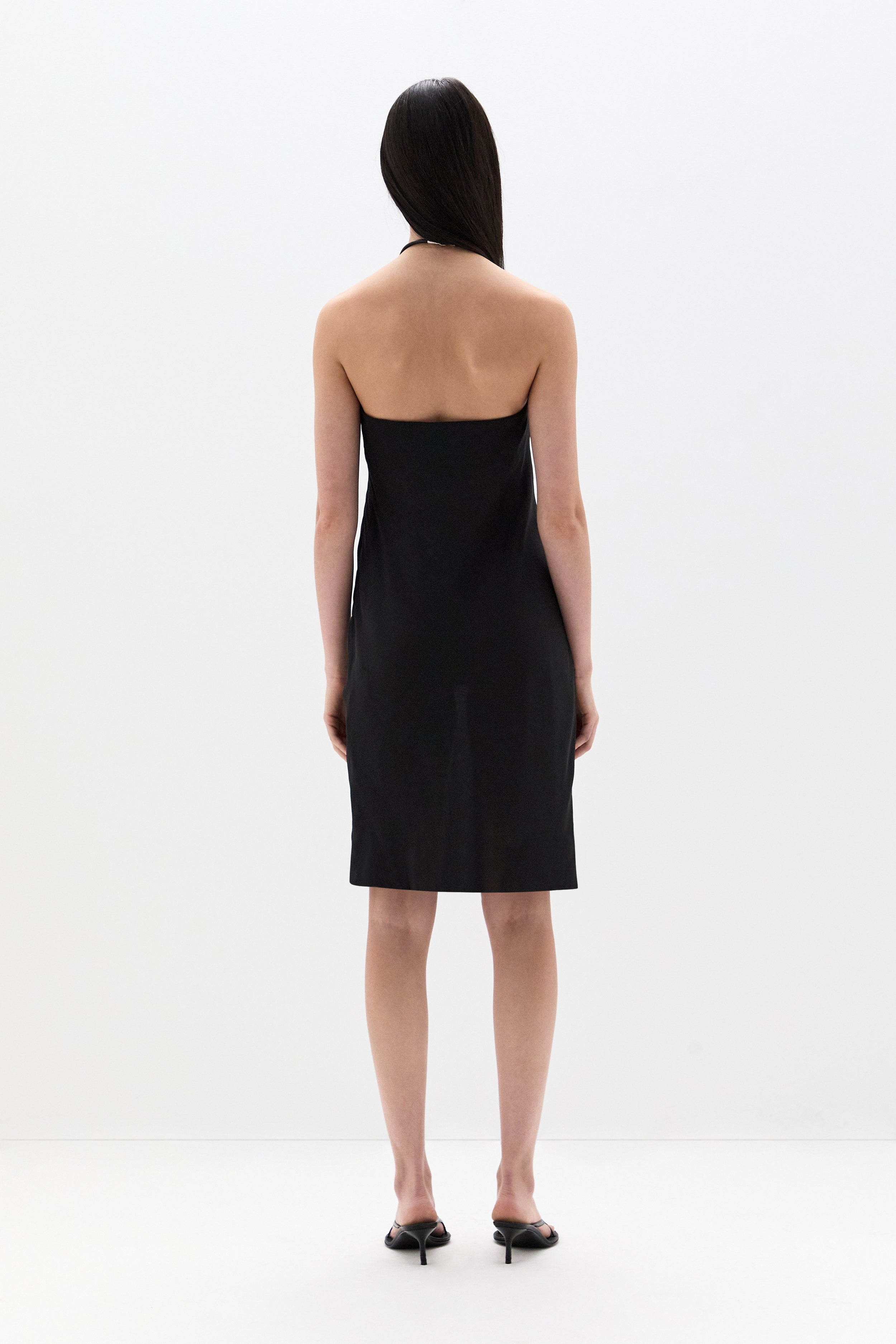 Strobe Strapless Midi Dress