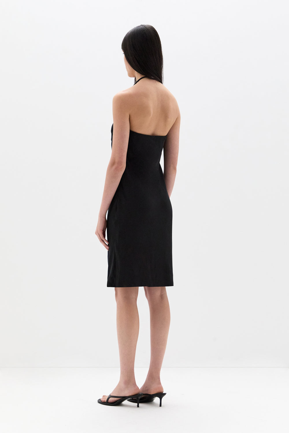 Strobe Strapless Midi Dress