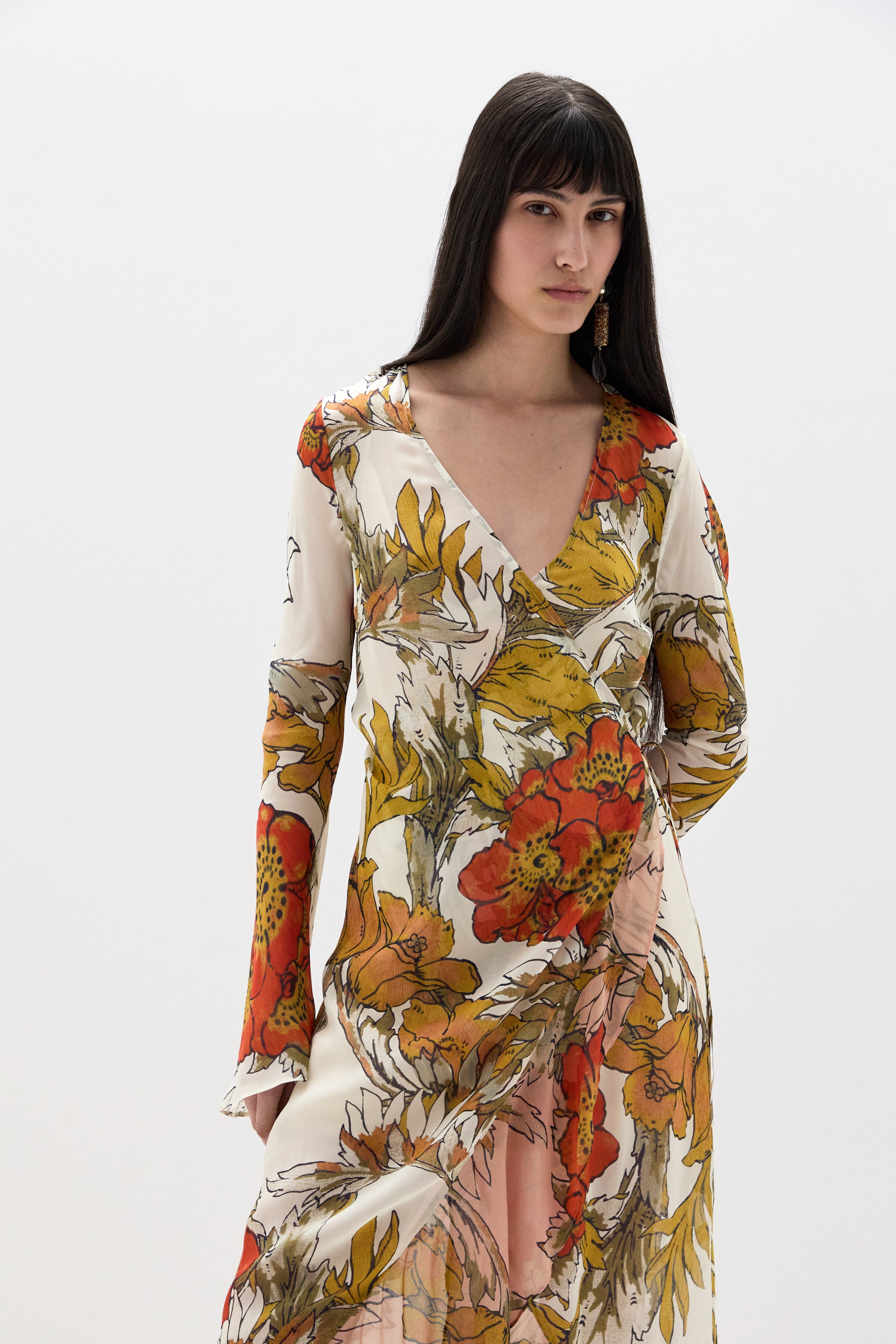 Estella Wrap Maxi Dress