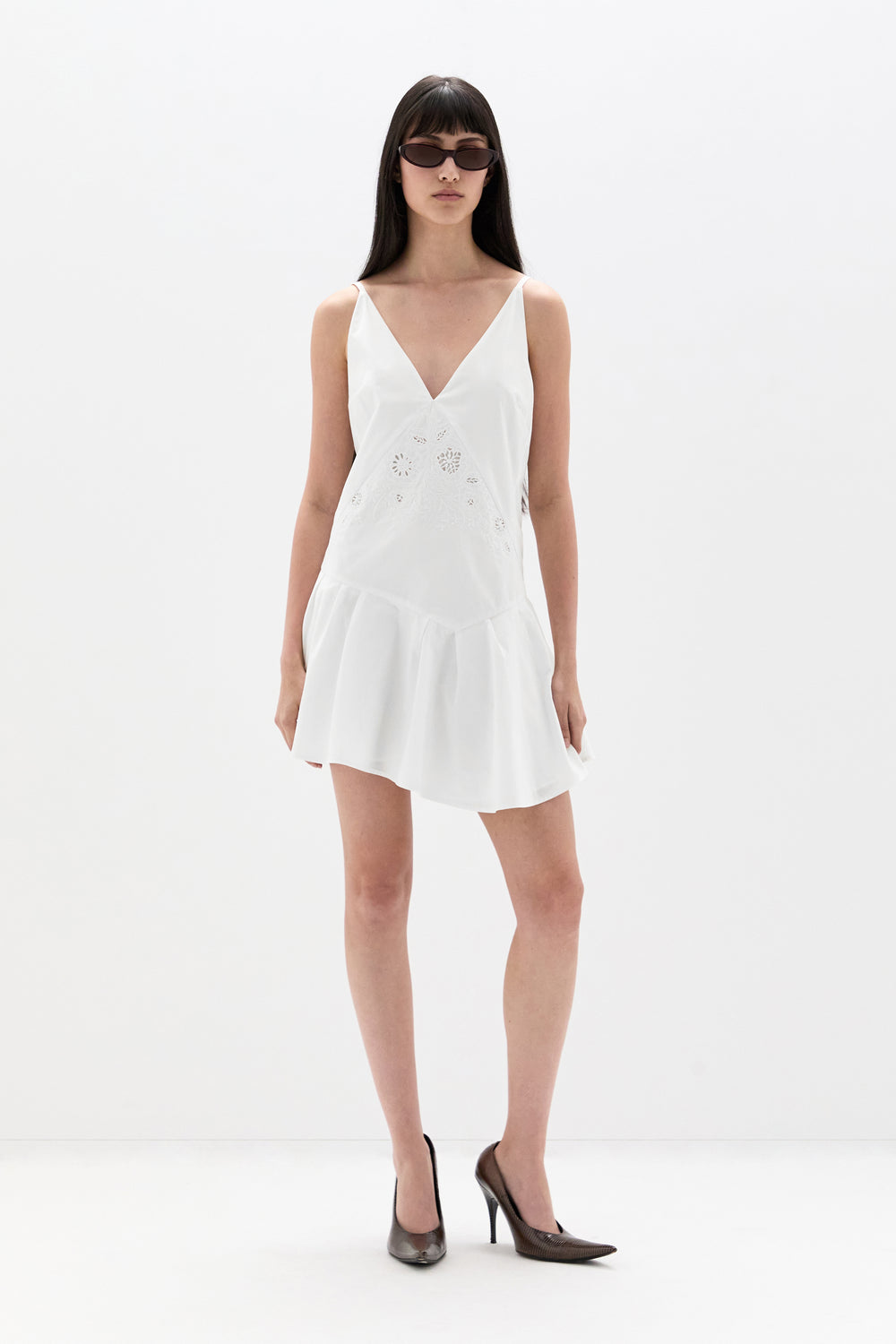 Frida Embroidered Mini Dress